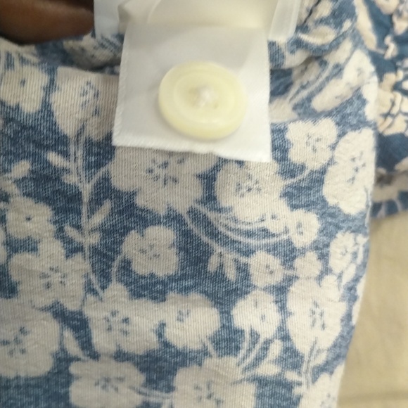 EC💙Gap Blue Floral Tiered Midi Dress - Picture 8 of 14